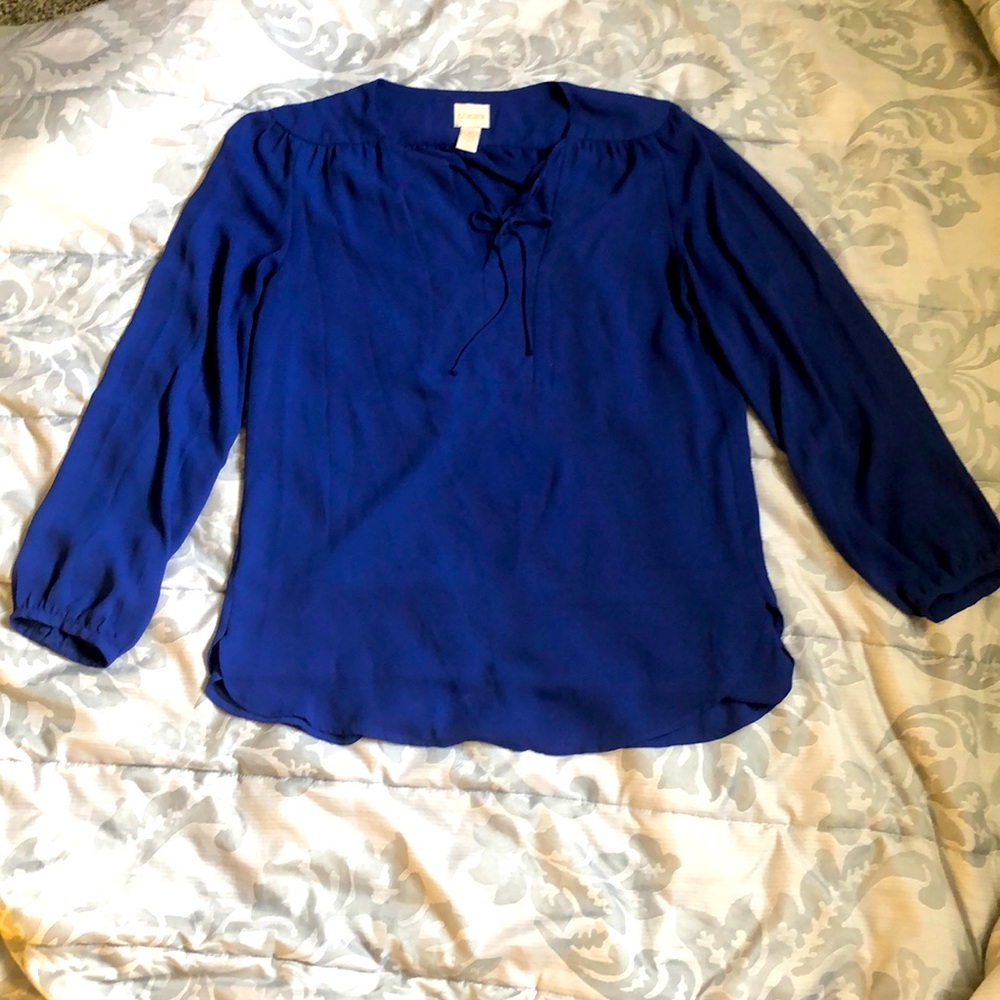 Chico's blue dress top